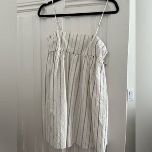 Zara romper pinstripe